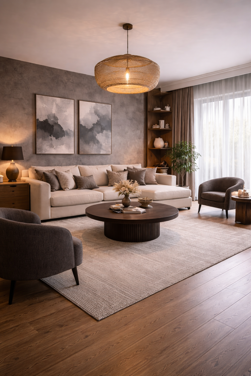 Ściana w salonie — jaki materiał wybrać? Inspiracje i dobór do stylu