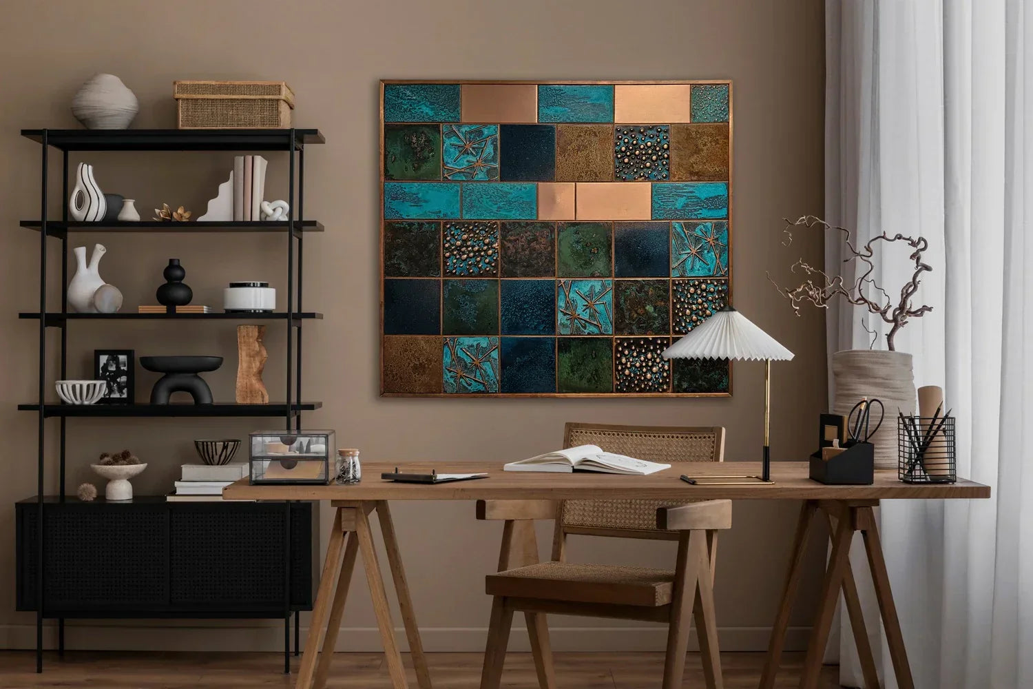 Miedziane płytki dekoracyjne – Nowe inspiracje do salonu i sypialni w 2026 roku