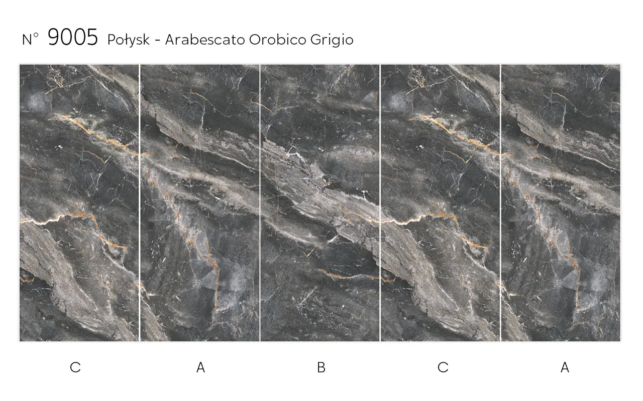 Panel ścienny z wzorem HD - Arabescato Orobico Grigio - elevante - Wall Decor