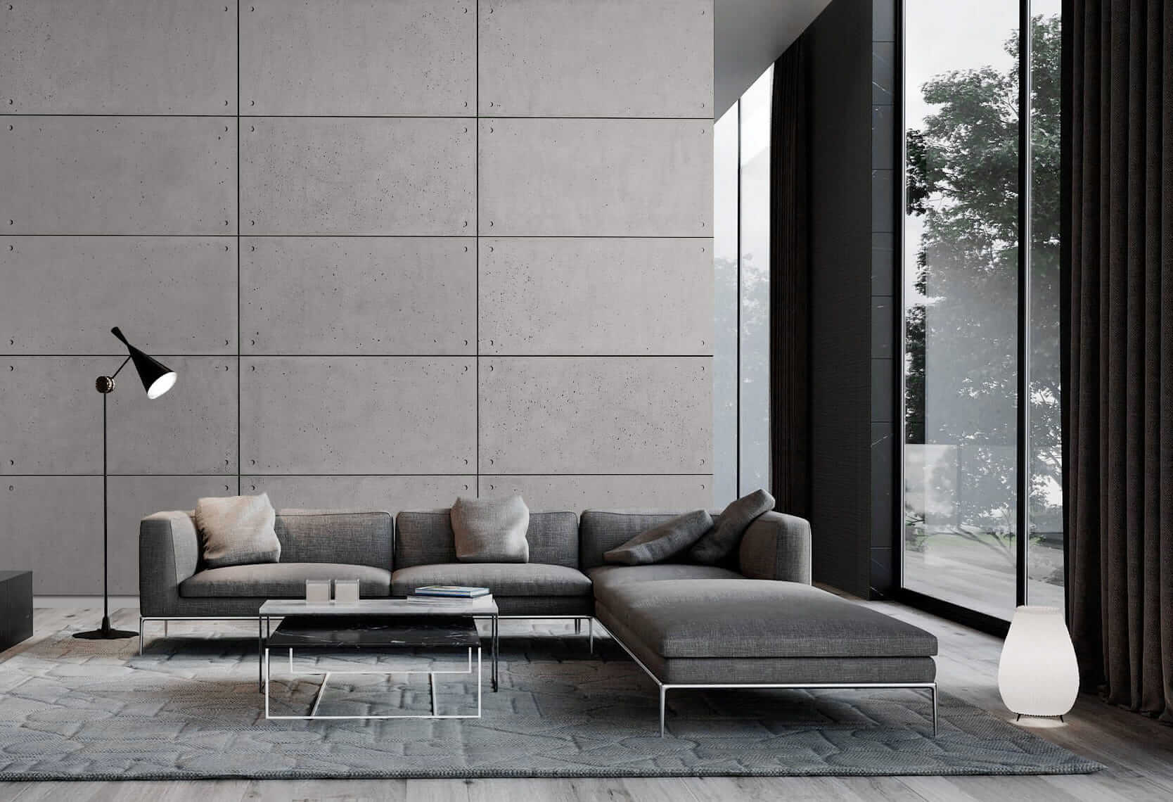 Beton architektoniczny Hollow 60×120 cm - elevante - Wall Decor