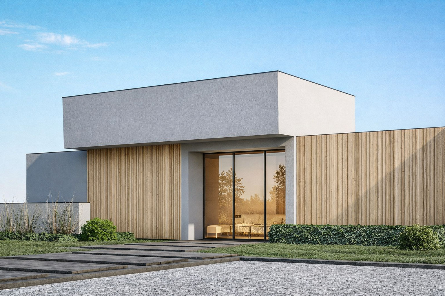 Lamel metalowy Dąb bielony - elevante - Wall Decor