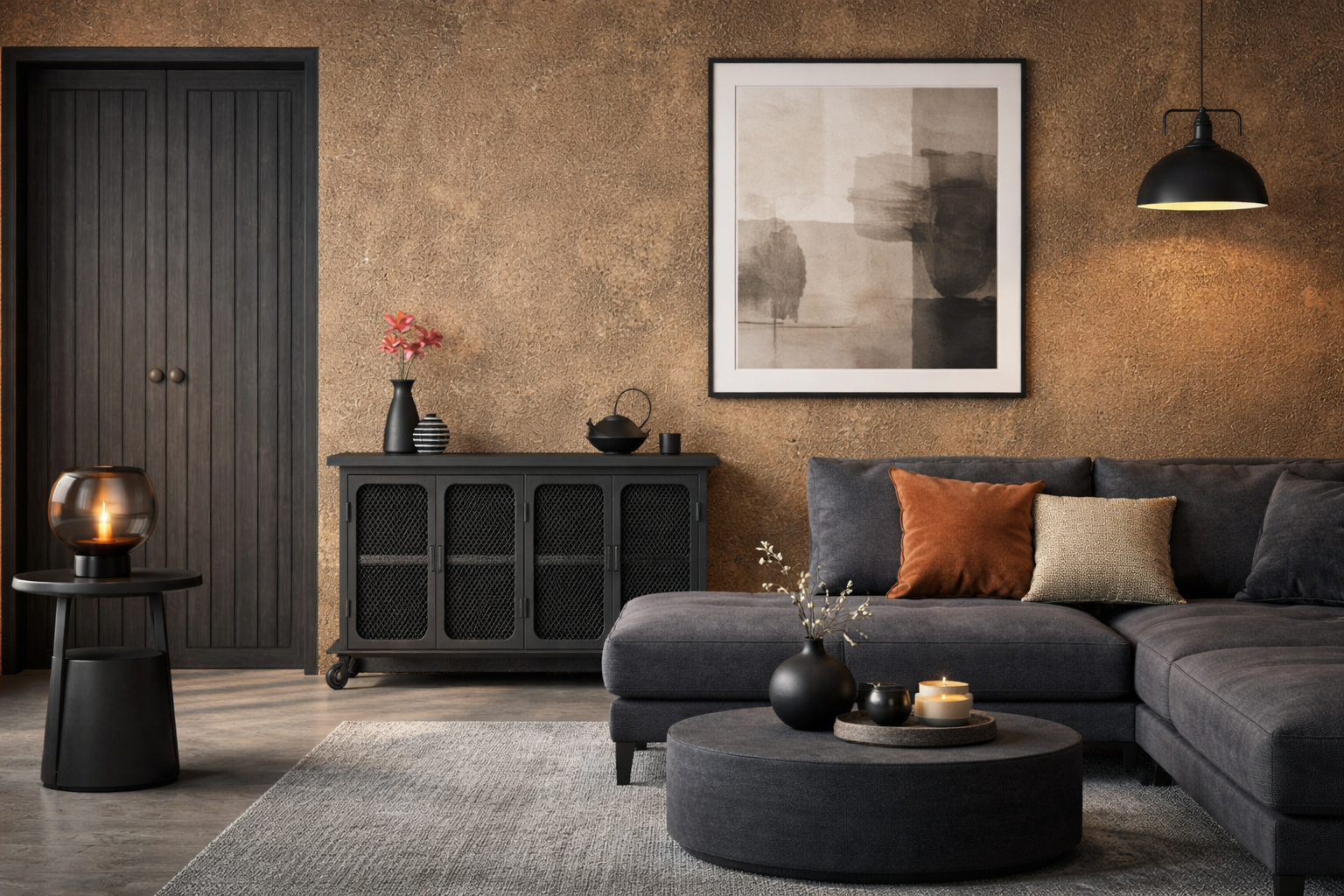 Tynk dekoracyjny AURUM – efekt metalu i spieku | ściana premium glamour Decoverni