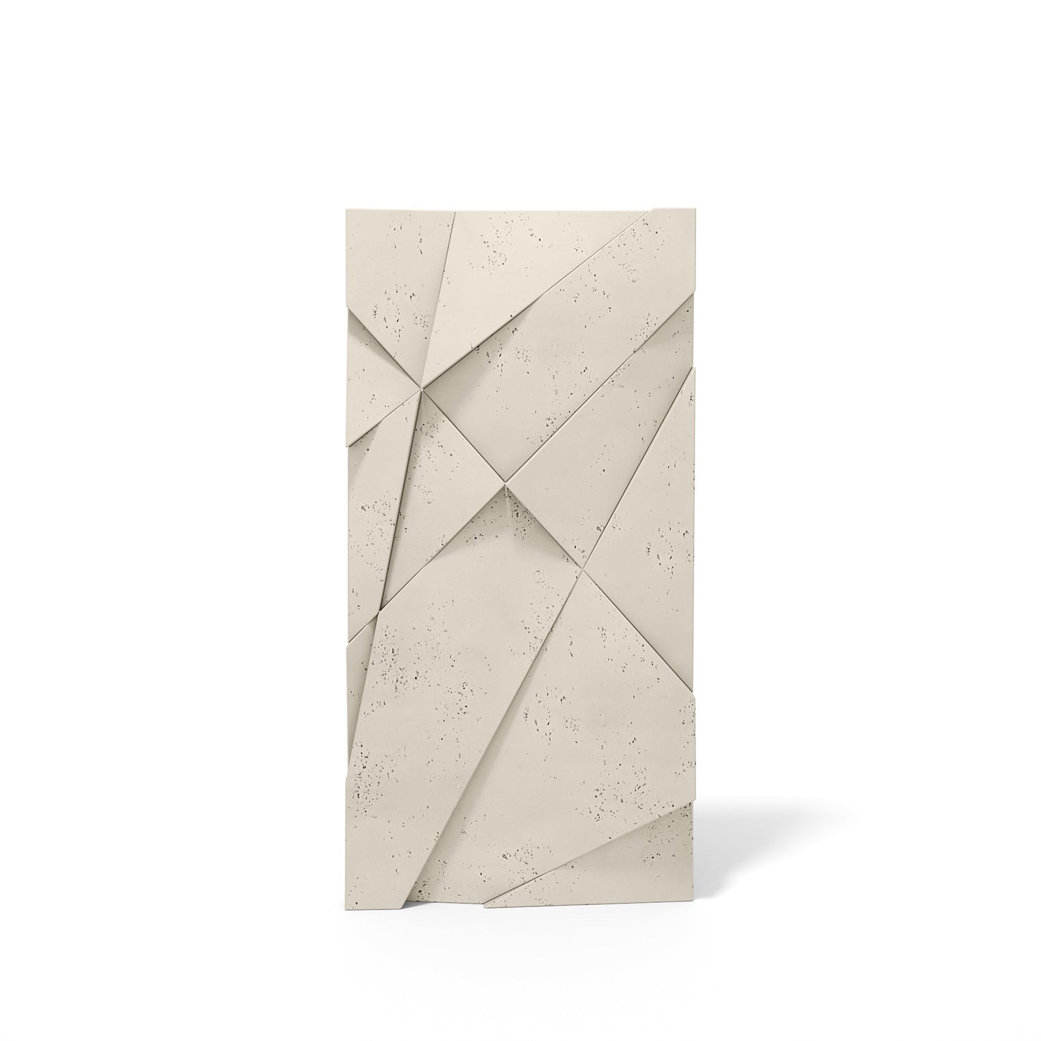 VT – PB05 Geometric Cliff IVORY KS – Panel z Betonu Architektonicznego 3D Ivory do Ściany Dekoracyjnej