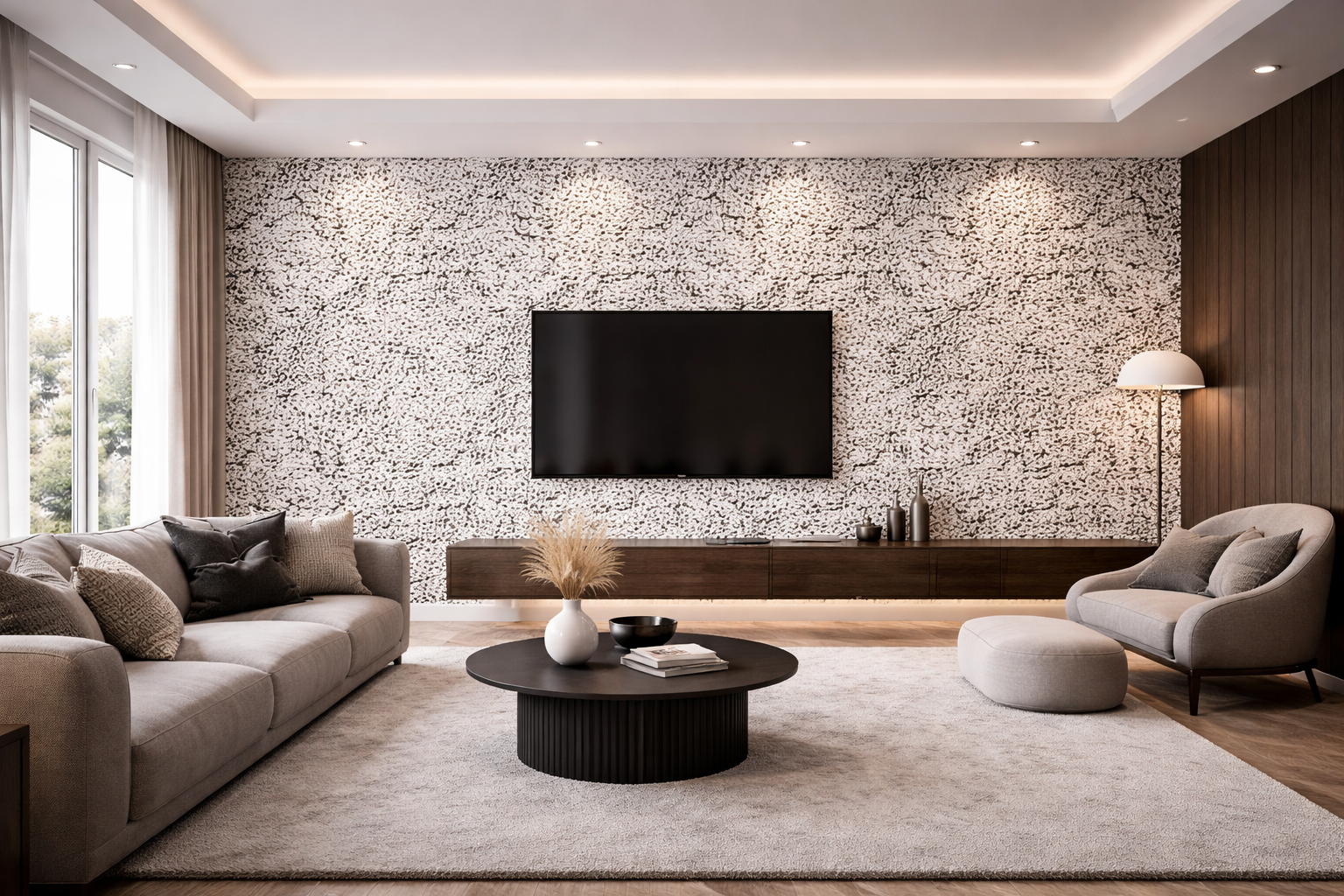 Panel ścienny WPC z wzorem HD – Arctic Mosaic 901 - elevante - Wall Decor