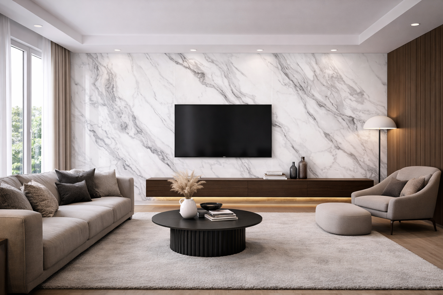 Próbka płyty WPC 20 × 21 cm – Blanco 9056 - elevante - Wall Decor