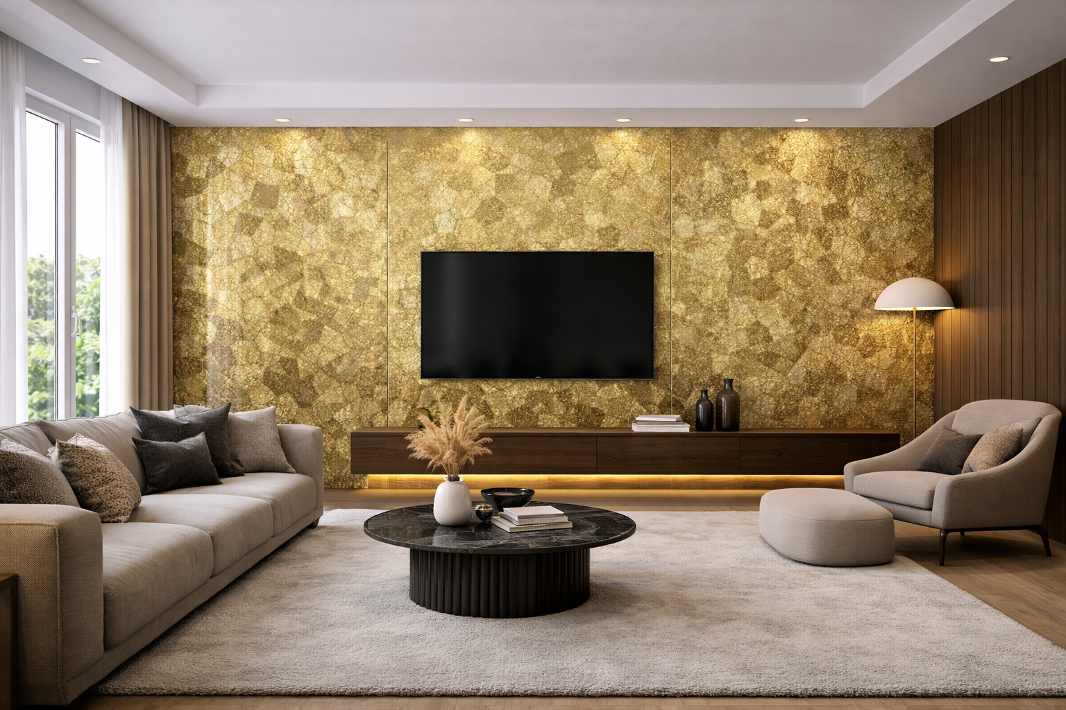 Panel ścienny z wzorem HD – Golden Imperium 31058 - elevante - Wall Decor