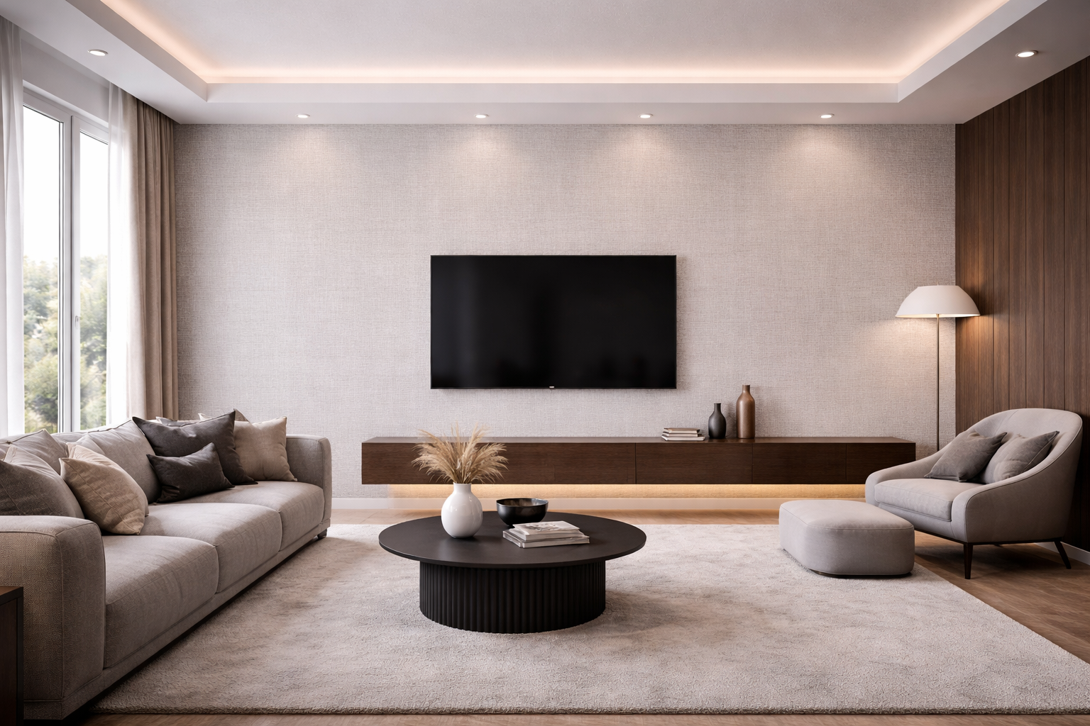 Panel ścienny z wzorem HD – Linen Touch 6009 - elevante - Wall Decor