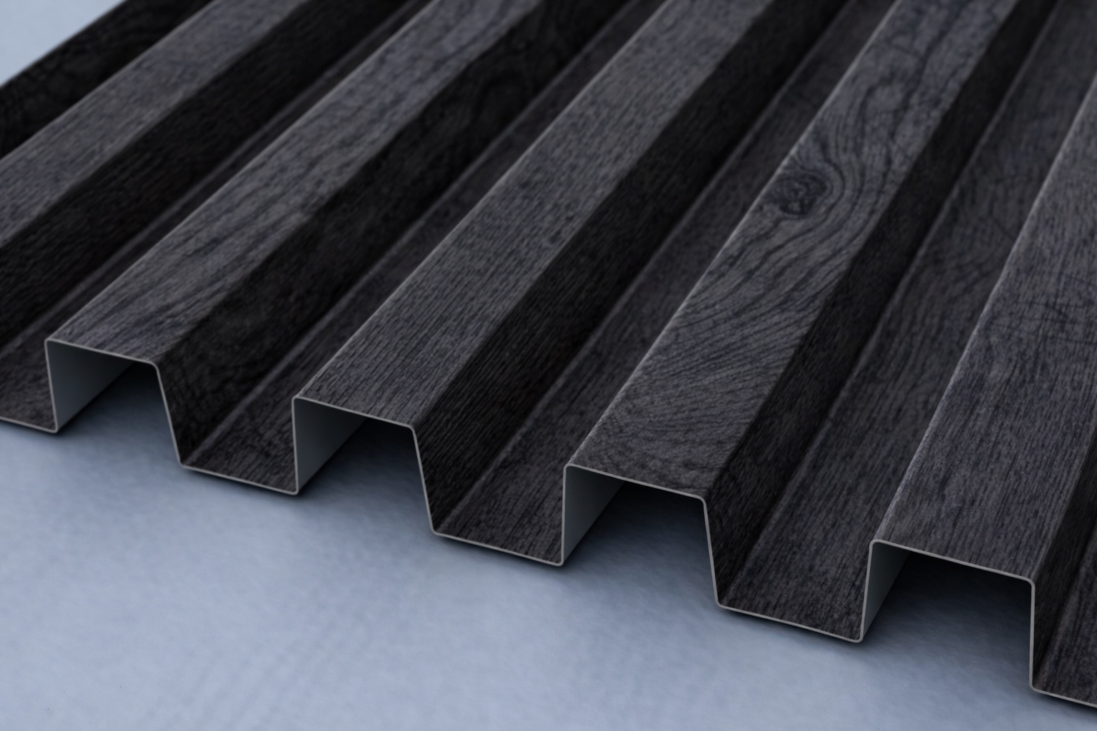 Lamel metalowy Dąb grafitowy "multigross" - elevante - Wall Decor