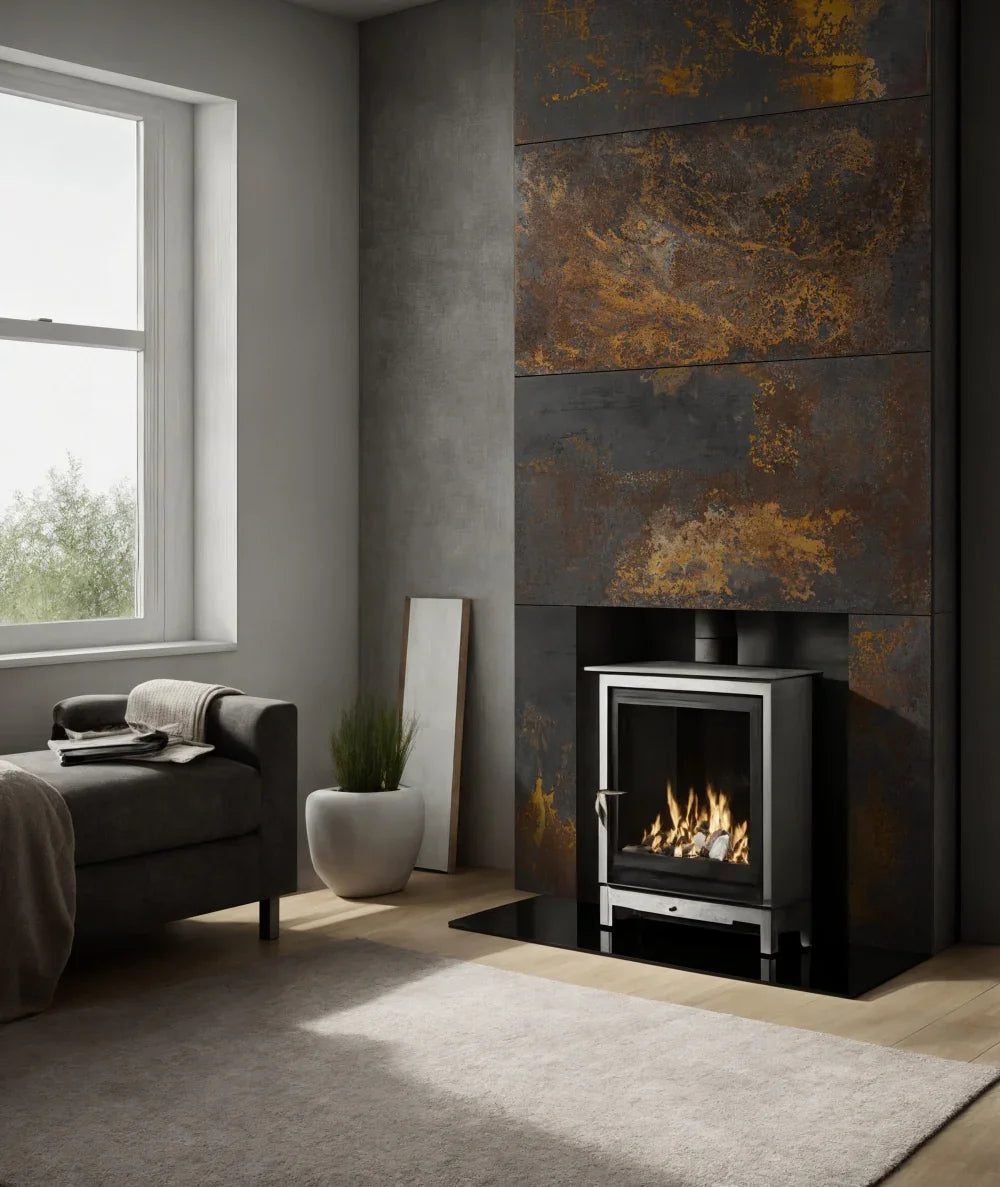 DS - (grafitowy corten) - płyta beton architektoniczny ultralekka - elevante - Wall Decor