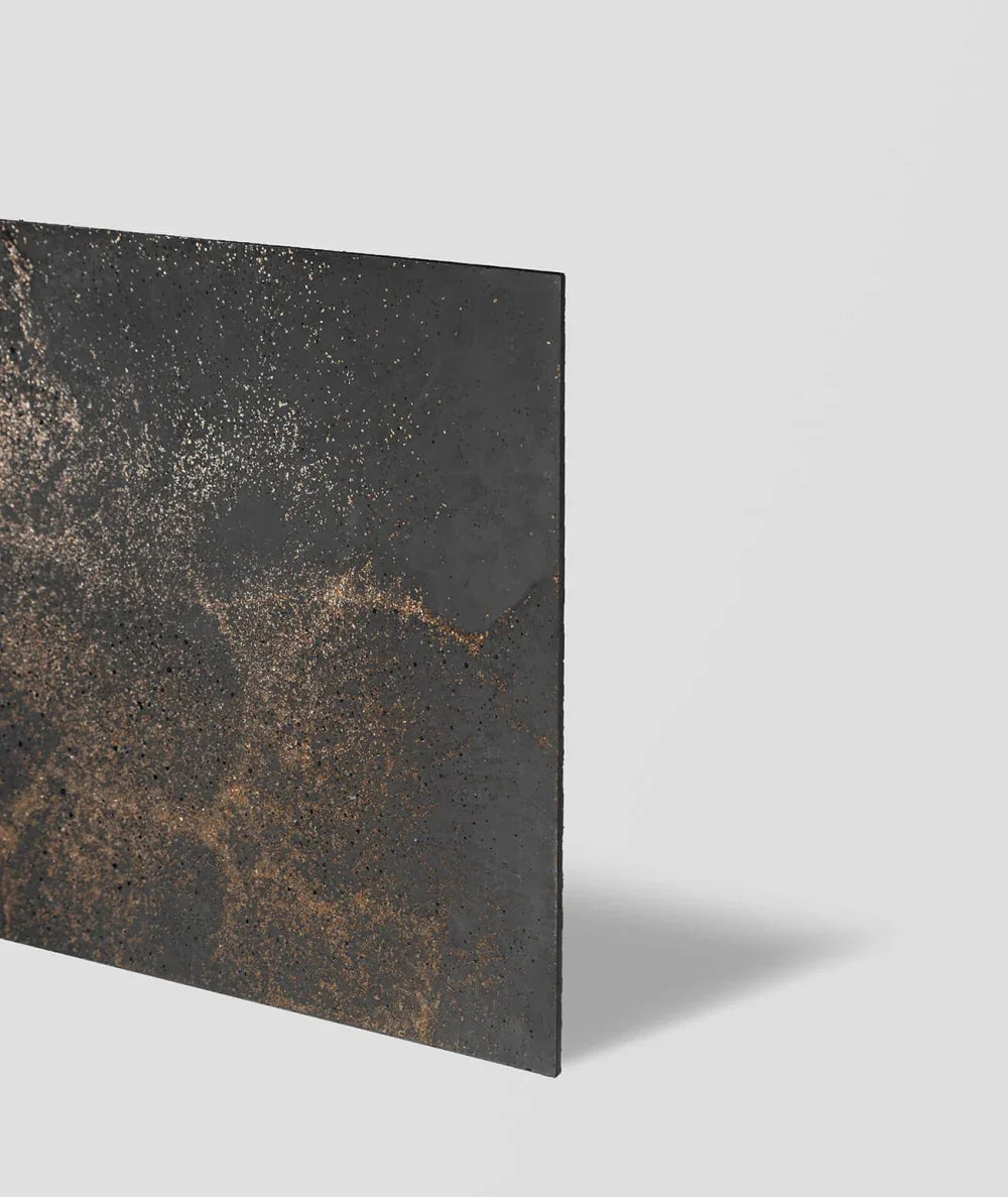 DS - (grafitowy, złote kruszywo) - płyta beton architektoniczny ultralekka - elevante - Wall Decor