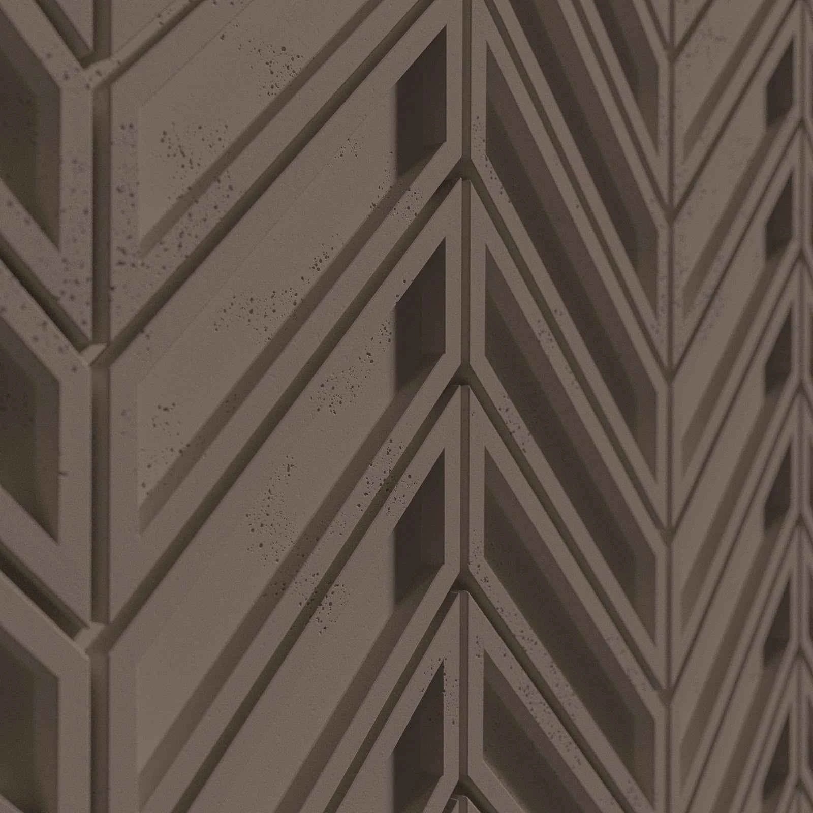 Płyta betonowa 3D Jodełka PB50 CL02 – beton architektoniczny na ścianę