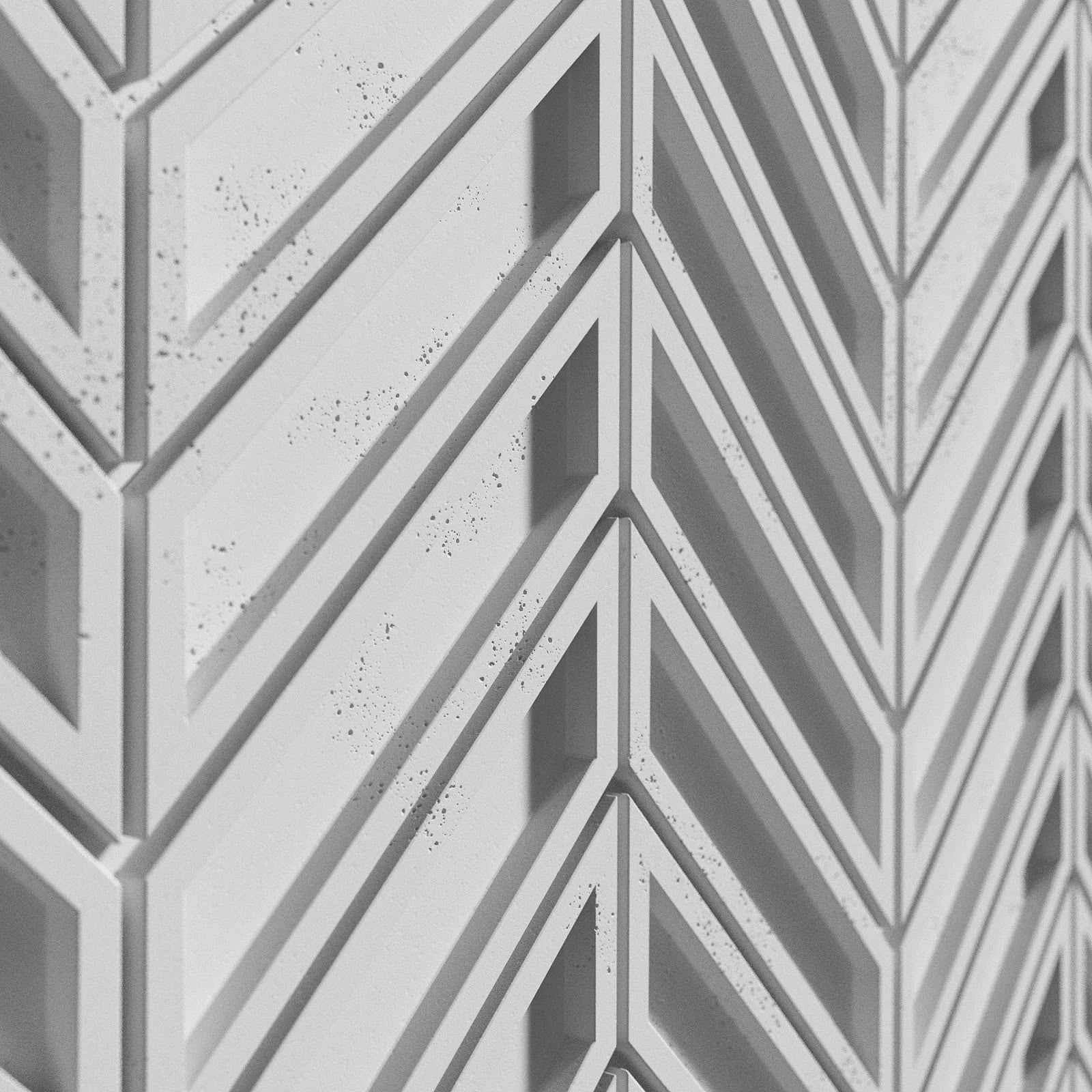 Beton 3D na ścianę jodełka PB50 S50