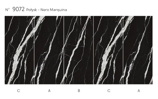 Panel ścienny z wzorem HD – Nero Marquina Prestige 9072 - elevante - Wall Decor