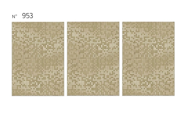 Panel ścienny WPC z wzorem HD – Golden Pixel 953 - elevante - Wall Decor