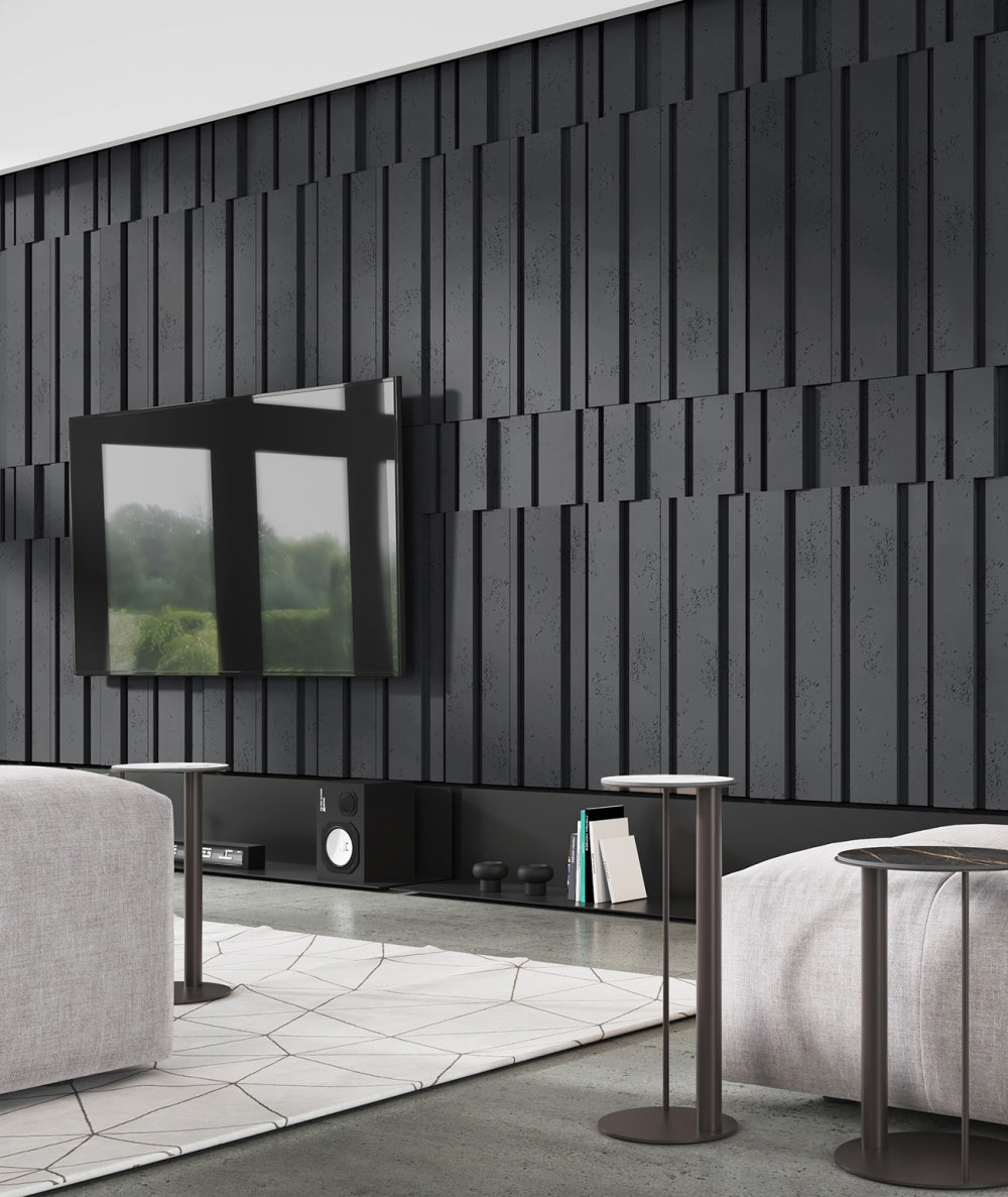 VT - PB13 (B15 Grafitowa czerń) KOD - panel dekor 3D beton architektoniczny - elevante - Wall Decor
