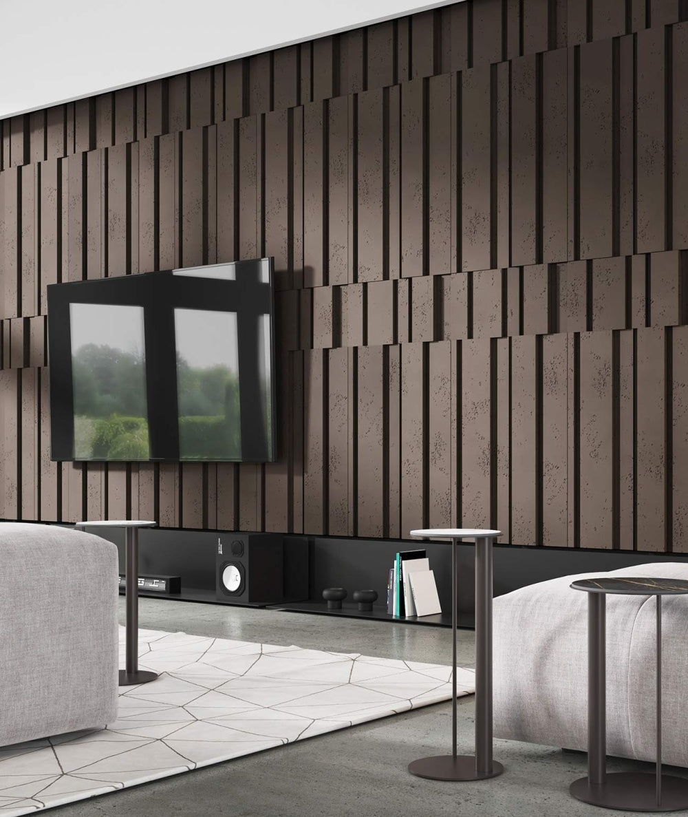 VT - PB13 (CL2 Aksamitna mocha) KOD - panel dekor 3D beton architektoniczny - elevante - Wall Decor