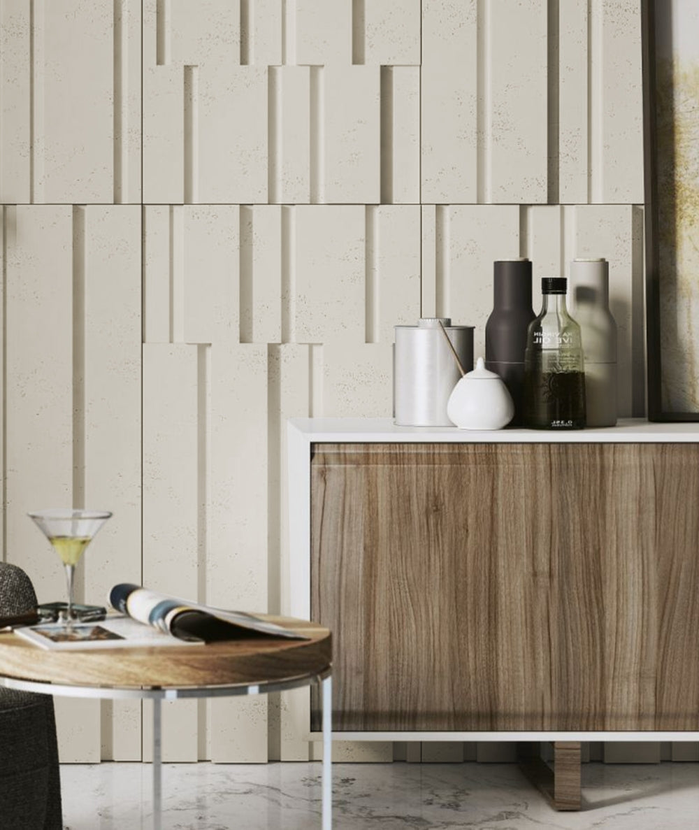 VT - PB13 (KS Kość słoniowa) KOD - panel dekor 3D beton architektoniczny - elevante - Wall Decor