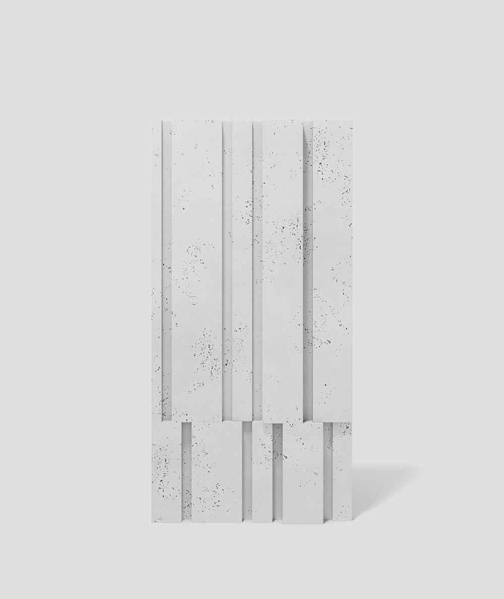 VT - PB13 (S50 FOG) – Liniowy Panel z Betonu Architektonicznego 3D Fog do Ściany RTV