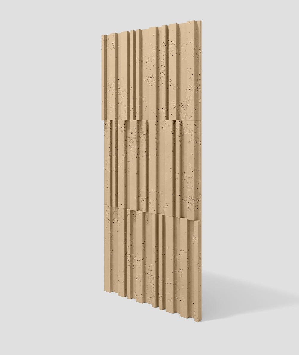 VT - PB42 (CL03 Pustynny piasek) LAMEL - Panel dekor 3D beton architektoniczny - elevante - Wall Decor