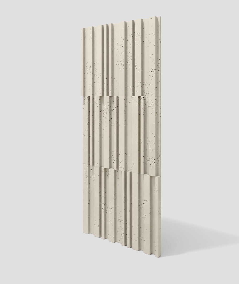 VT - PB42 (KS Kość słoniowa) LAMEL - Panel dekor 3D beton architektoniczny - elevante - Wall Decor