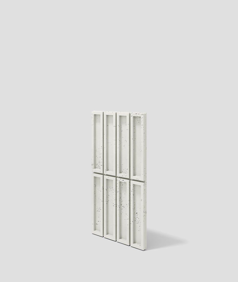 VT - PB51 (B0 Zgaszona biel) CEGIEŁKA - Panel dekor 3D beton architektoniczny - elevante - Wall Decor