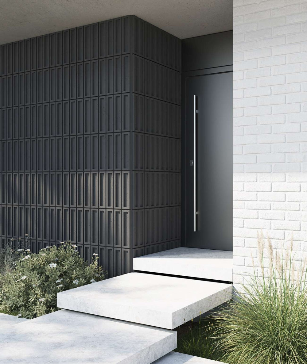 VT - PB51 (B8 Stylowy antracyt) CEGIEŁKA - Panel dekor 3D beton architektoniczny - elevante - Wall Decor