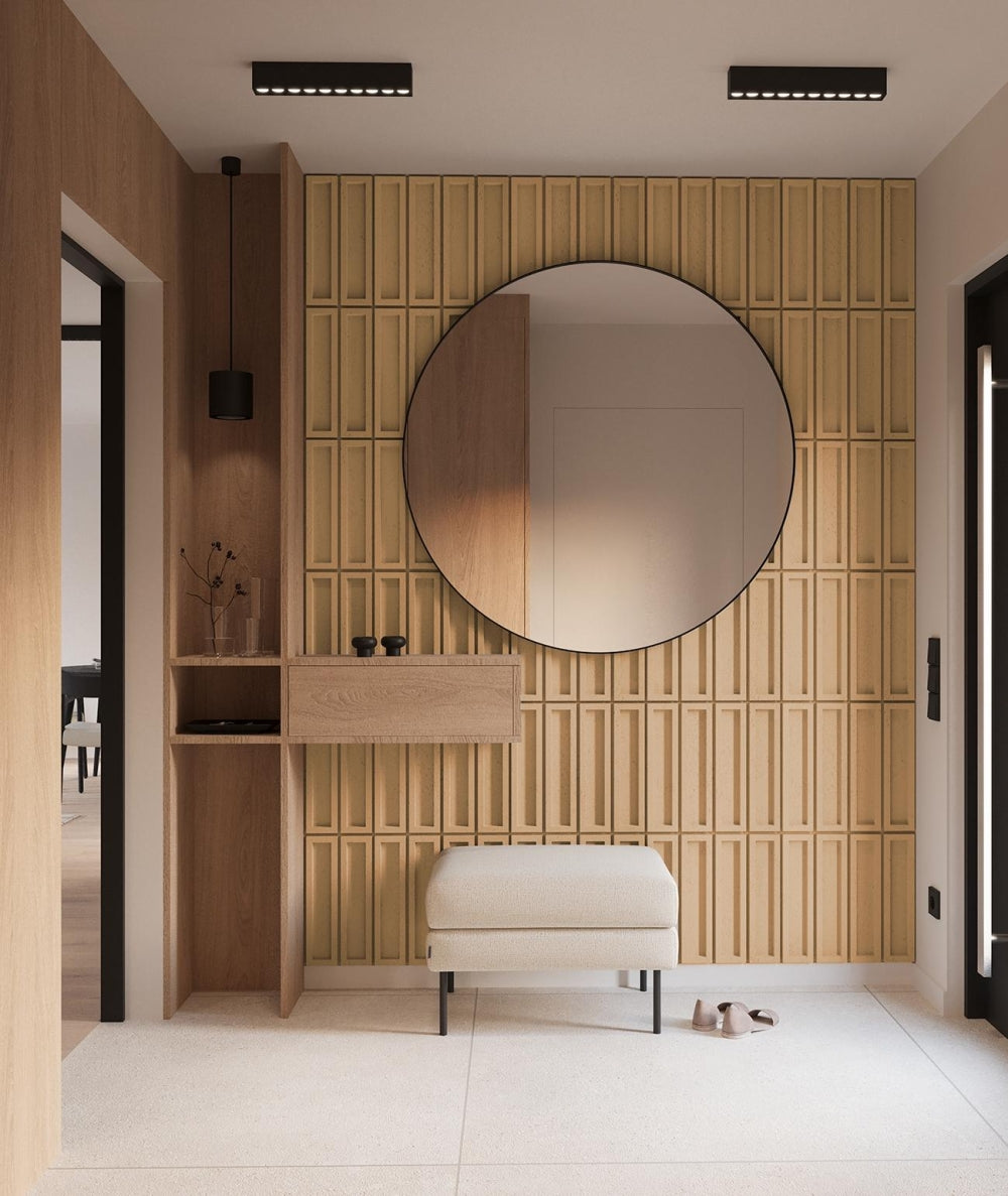 VT - PB51 (CL03 Pustynny piasek) CEGIEŁKA - Panel dekor 3D beton architektoniczny - elevante - Wall Decor