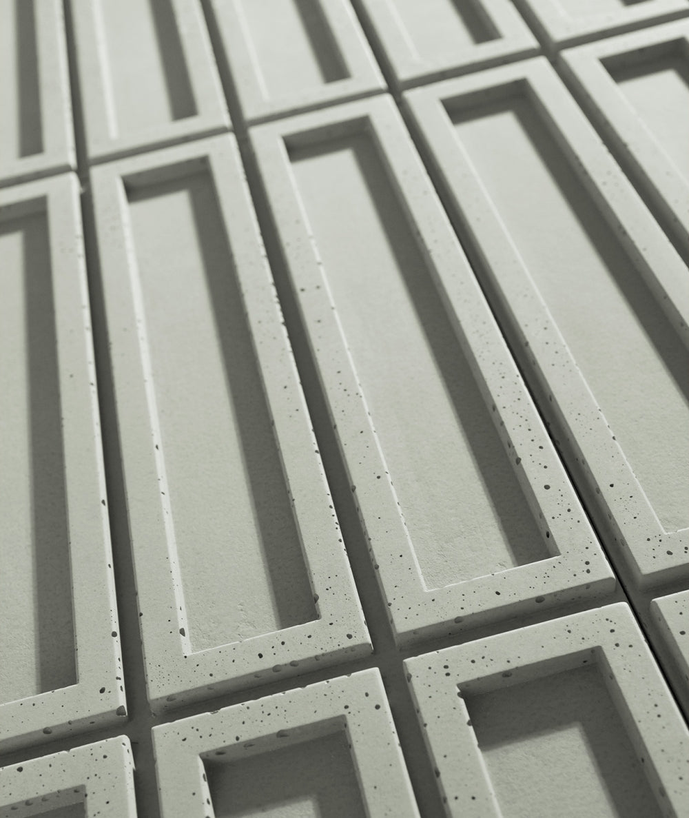 VT - PB51 (CL08 Pistacjowa biel) CEGIEŁKA - Panel dekor 3D beton architektoniczny - elevante - Wall Decor