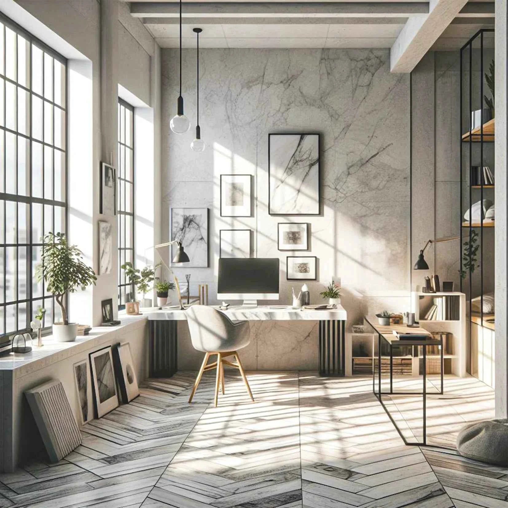 Panel ścienny z wzorem HD - Marble Tundra 9001