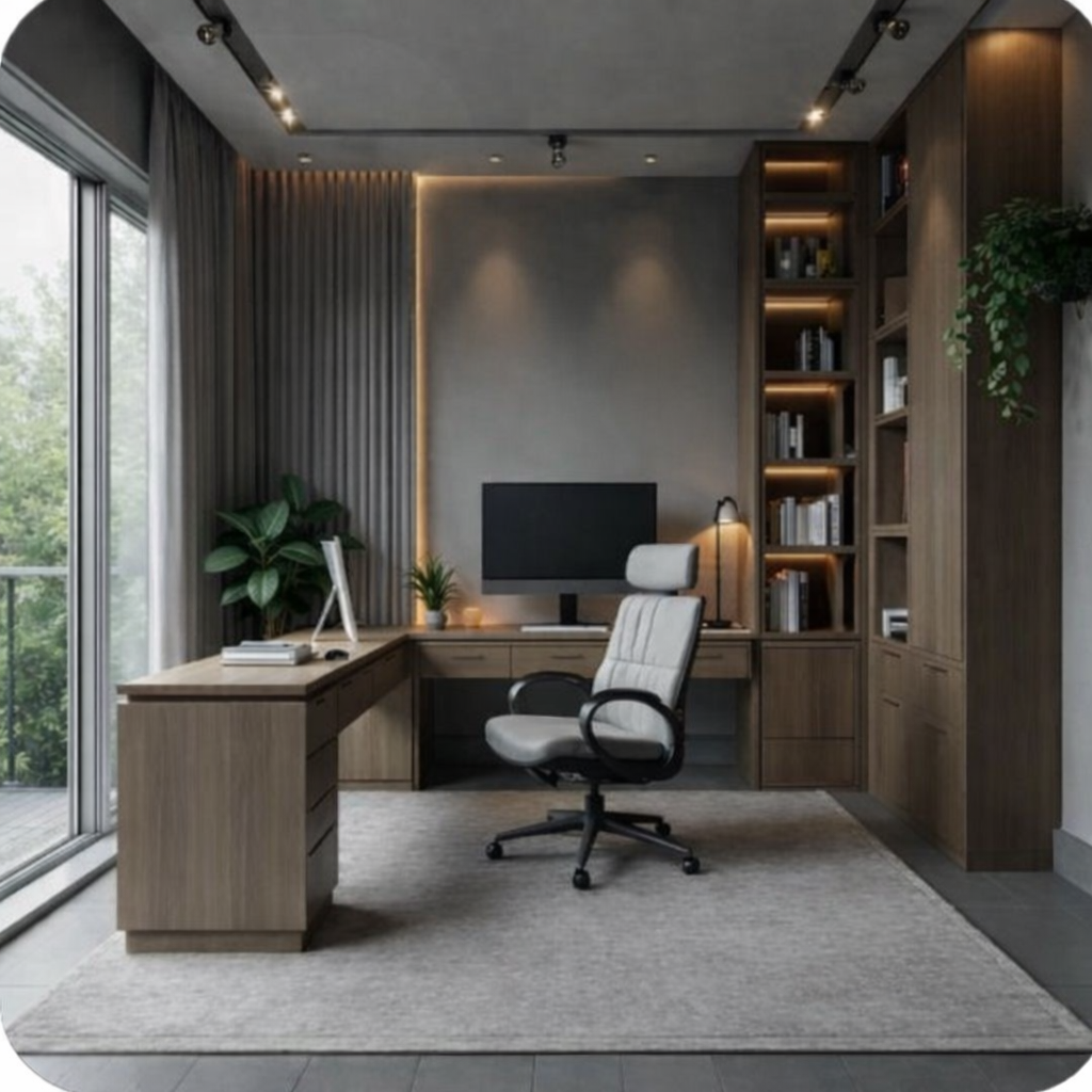 Ściana w biurze dekoracyjna — inspiracje, materiały i trendy