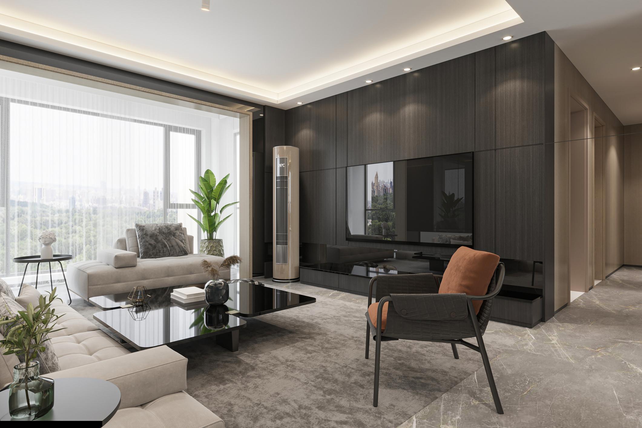 ścianka RTV drewniane panele