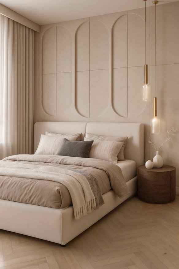 Panel gipsowy 3D w przedpokoju