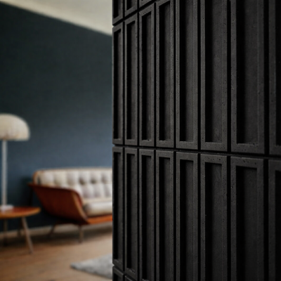 VT - PB51 (B15 Grafitowa czerń) CEGIEŁKA - Panel dekor 3D beton architektoniczny - elevante - Wall Decor