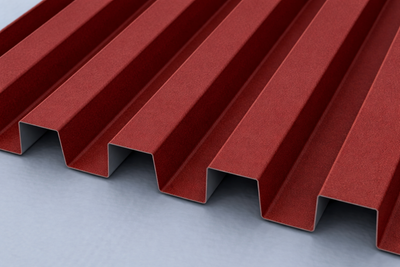 Lamel metalowy Czerwień ceglana D3005 - elevante - Wall Decor