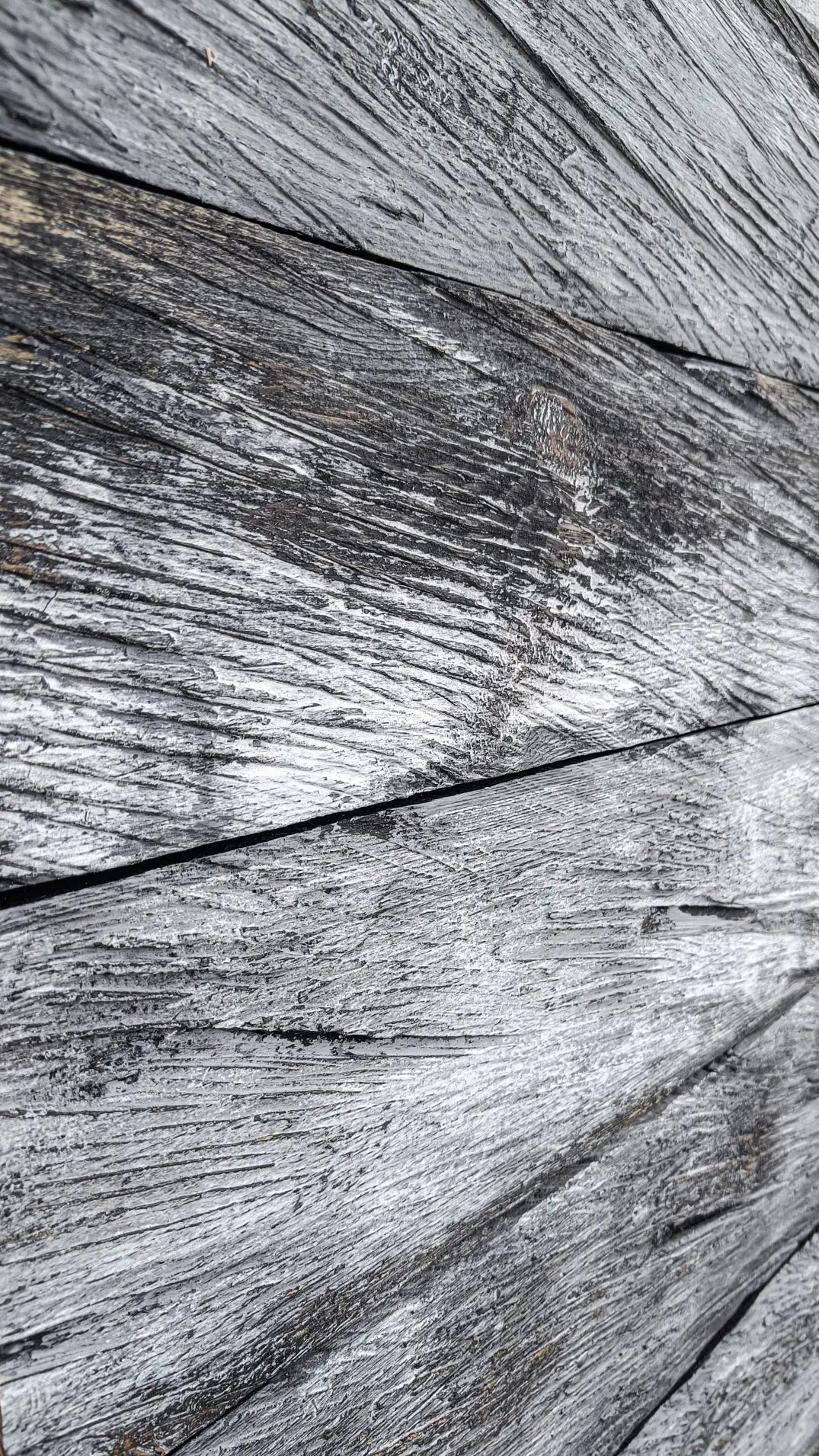 Rustykalna deska na ścianę Arktyczny Dąb 9 szaro czarna - elevante - Wall Decor