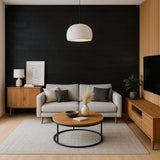 Rustykalna Dębowa Deska na Ścianę – BLACK OAK | Głęboka Czerń elevante - Wall Decor