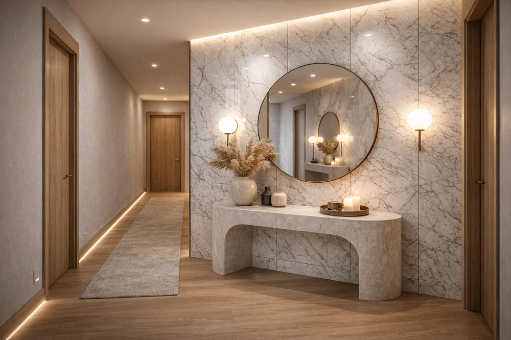 WPC Marble w przedpokoju