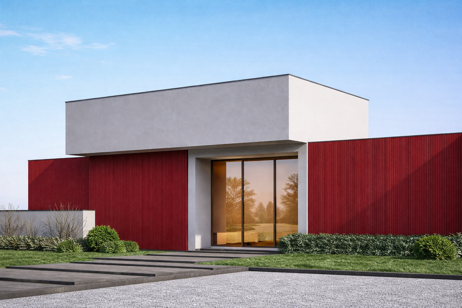 Lamel metalowy Czerwień ceglana D3005 - elevante - Wall Decor