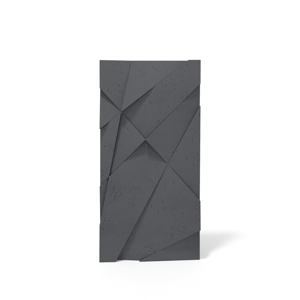 VT – PB05 Geometric Cliff Black B15 – Designerska Ściana 3D w Kolorze Czarnym