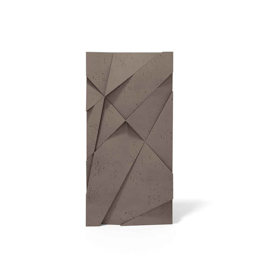 VT – PB05 Geometric Cliff – Panel z Betonu Architektonicznego 3D Mocha do Stylowej Ściany Wnętrzarskiej