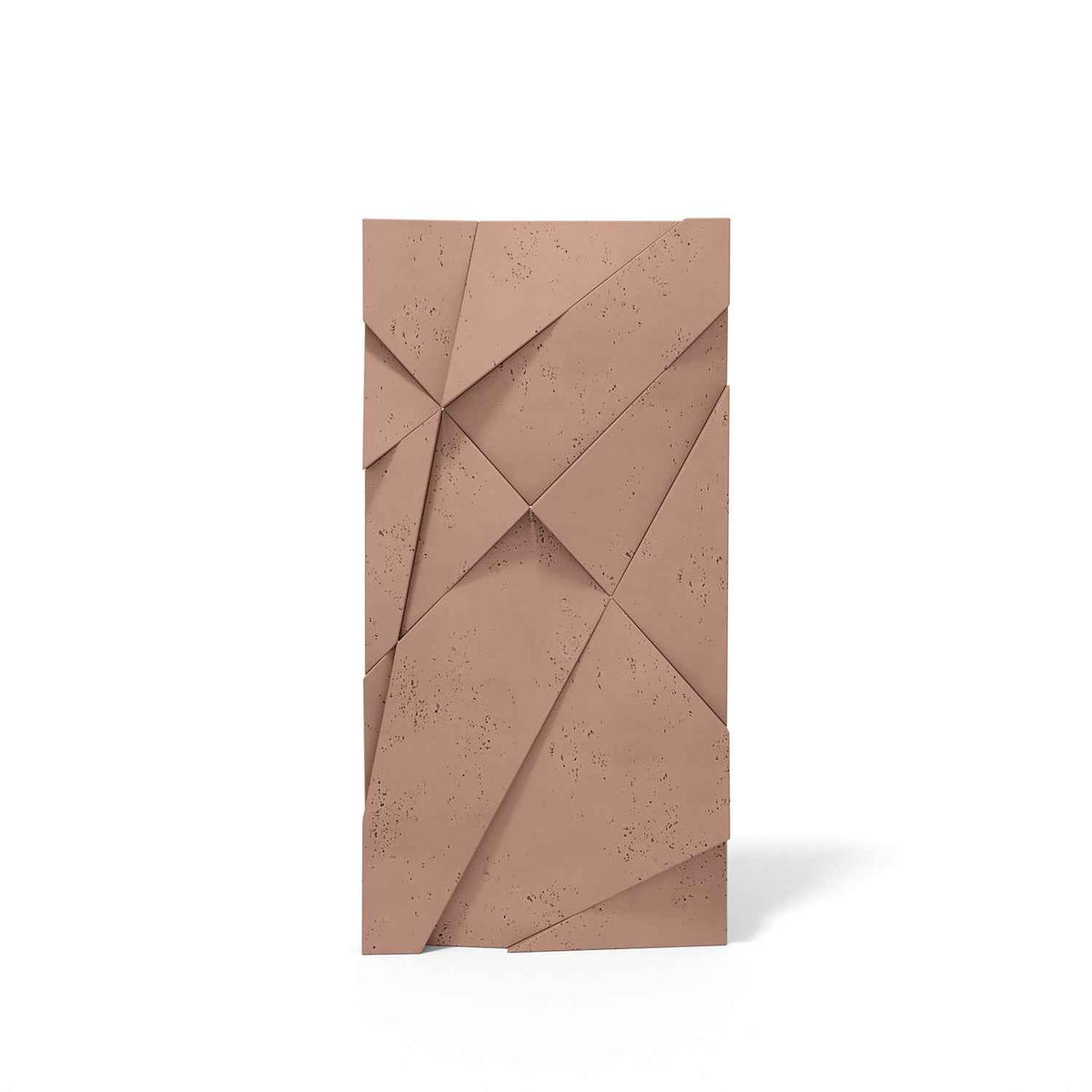 VT – PB05 Geometric Cliff Blush - 3D Panel z Betonu Architektonicznego do Eleganckich Wnętrz