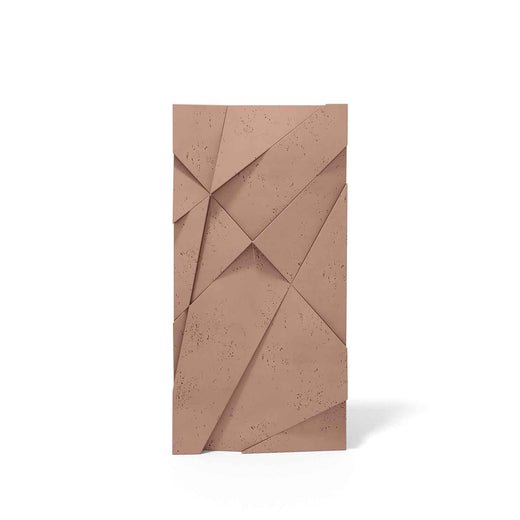 VT – PB05 Geometric Cliff Blush - 3D Panel z Betonu Architektonicznego do Eleganckich Wnętrz