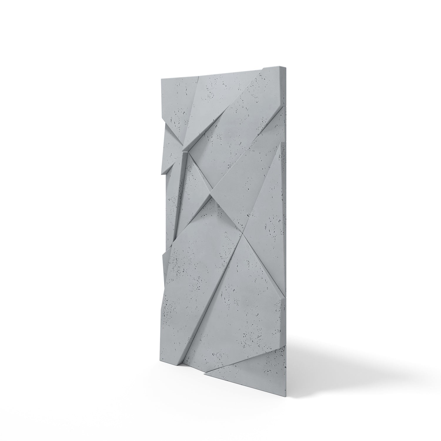 VT – PB05 Geometric Cliff (ASH GRAY S96) – Panel z Betonu Architektonicznego 3D do Przestrzeni Loft