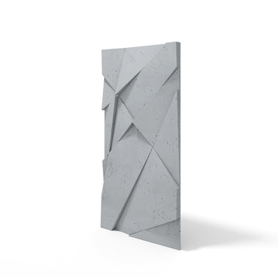 VT – PB05 Geometric Cliff (ASH GRAY S96) – Panel z Betonu Architektonicznego 3D do Przestrzeni Loft