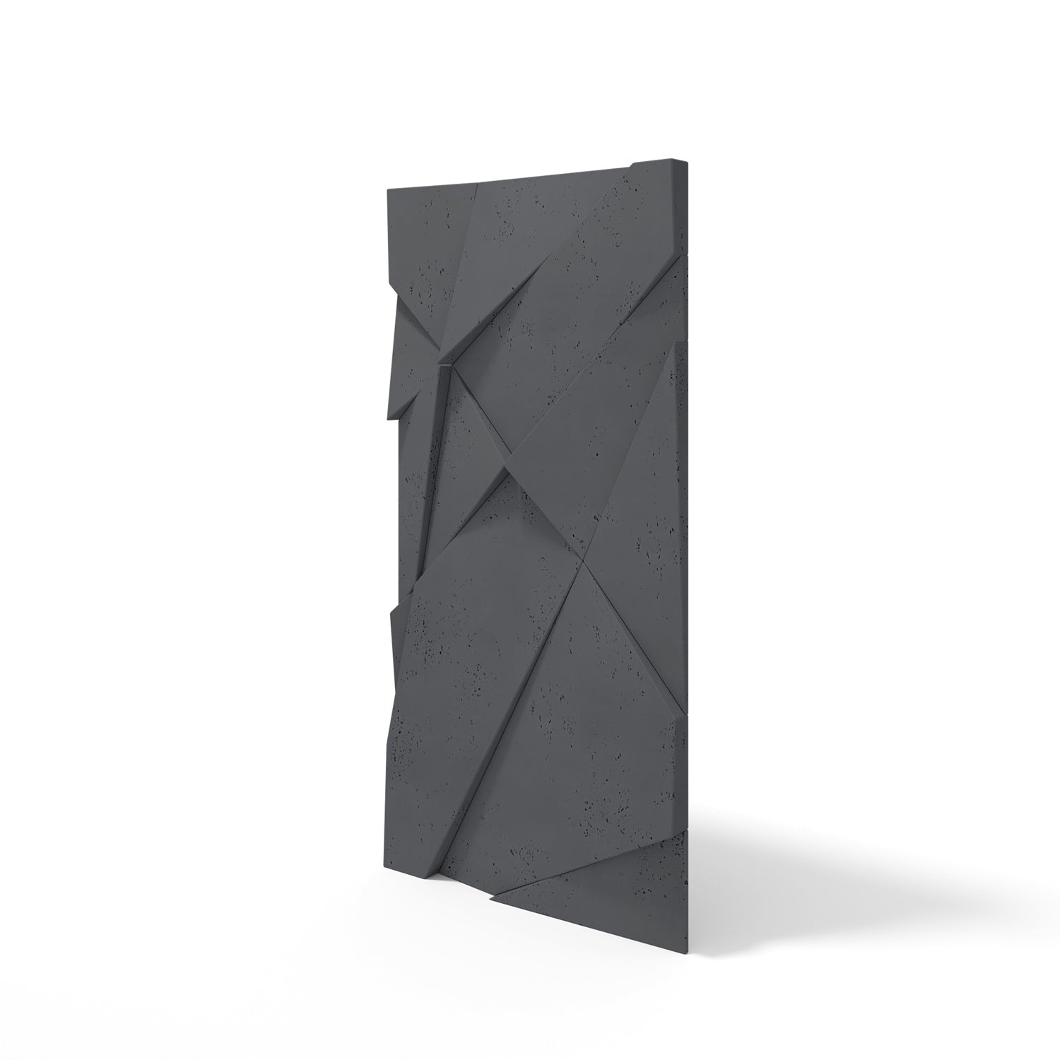 VT – PB05 Geometric Cliff (BLACK B15) – Panel w Kolorze Black jako Designerska Ściana 3D