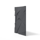 VT – PB05 Geometric Cliff Black B15 – Designerska Ściana 3D w Kolorze Czarnym VT