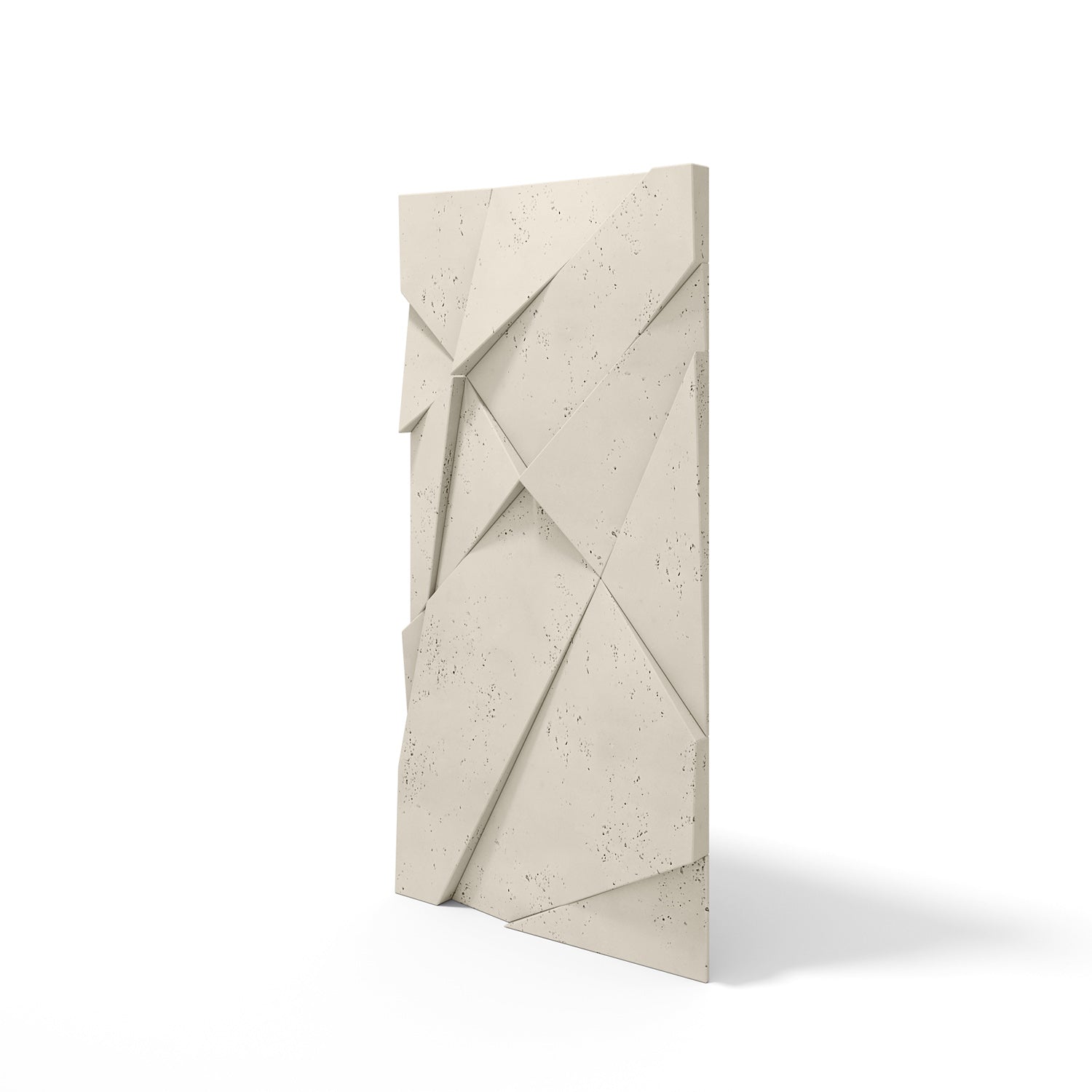 VT – PB05 Geometric Cliff IVORY KS – Panel z Betonu Architektonicznego 3D Ivory do Ściany Dekoracyjnej