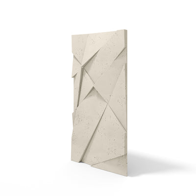VT – PB05 Geometric Cliff IVORY KS – Panel z Betonu Architektonicznego 3D Ivory do Ściany Dekoracyjnej