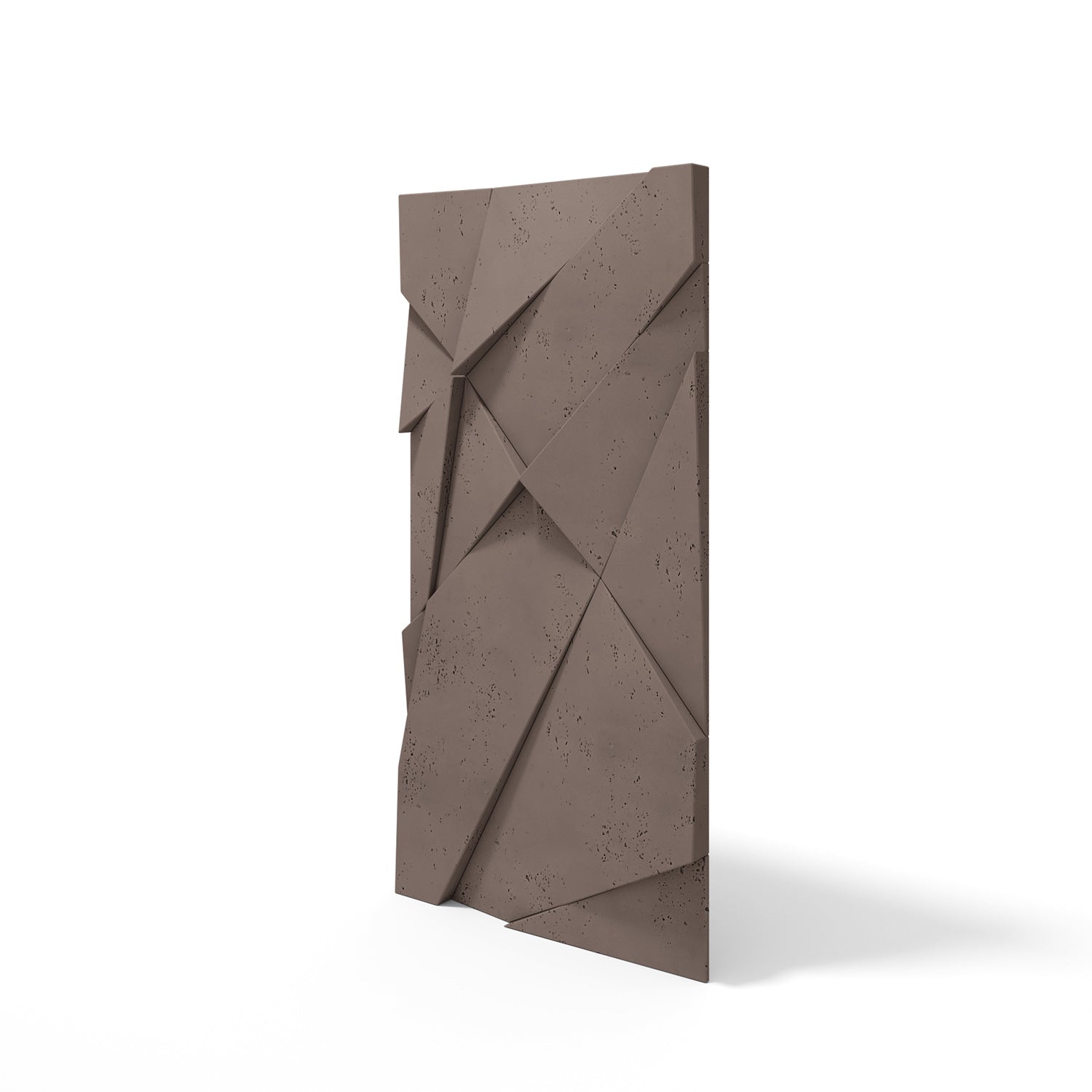 VT – PB05 Geometric Cliff MOCHA CL02 – Panel z Betonu Architektonicznego 3D Mocha do Stylowej Ściany Wnętrzarskiej