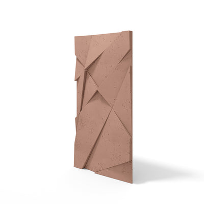VT – PB05 Geometric Cliff BLUSH CL07 – Panel z Betonu Architektonicznego 3D Blush do Eleganckich, Subtelnych Wnętrz